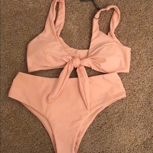 Pink swimsuit